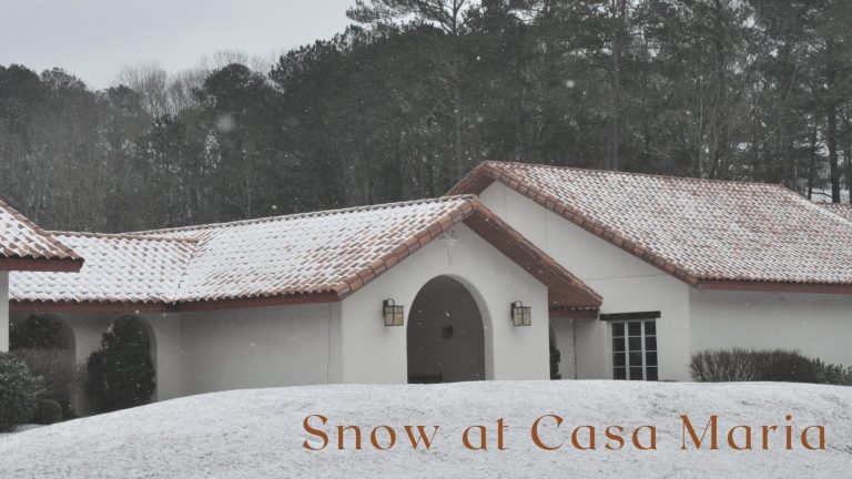 Snow at Casa Maria
